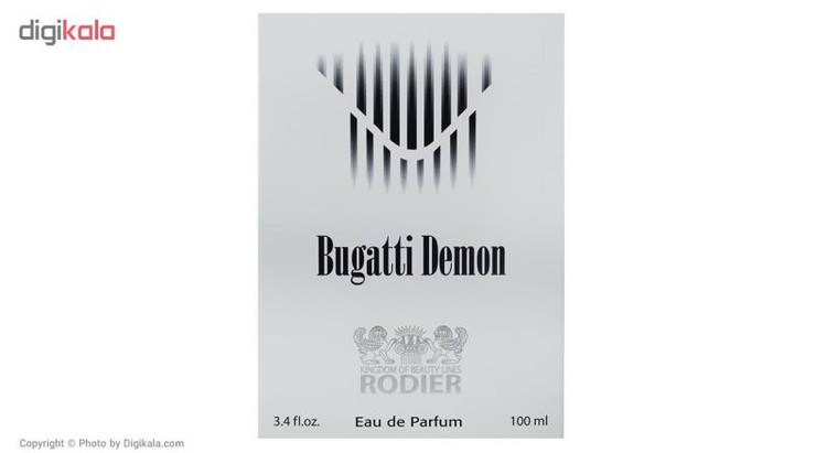 ادو پرفیوم مردانه رودیر مدل Bugatti Demonحجم 100 میلی لیتر