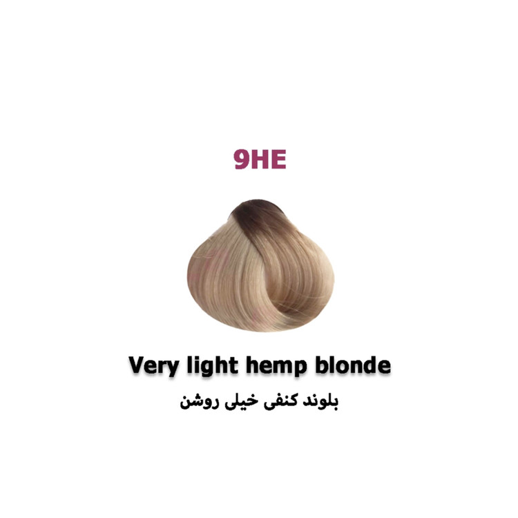 رنگ موی پی هو شماره 9HE رنگ بلوند کنفی خیلی روشن