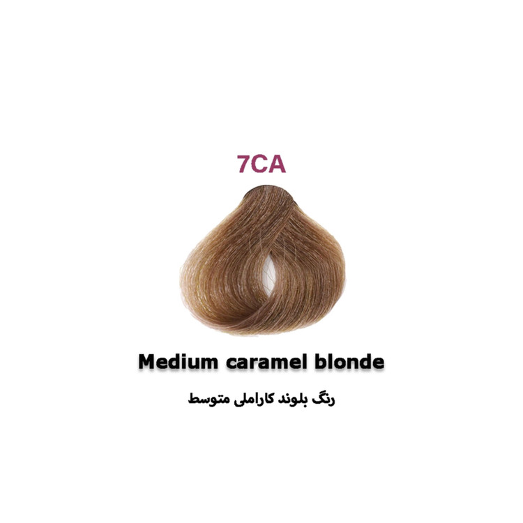 رنگ موی پی هو مدل Caramel شماره 7CA رنگ بلوند کاراملی متوسط
