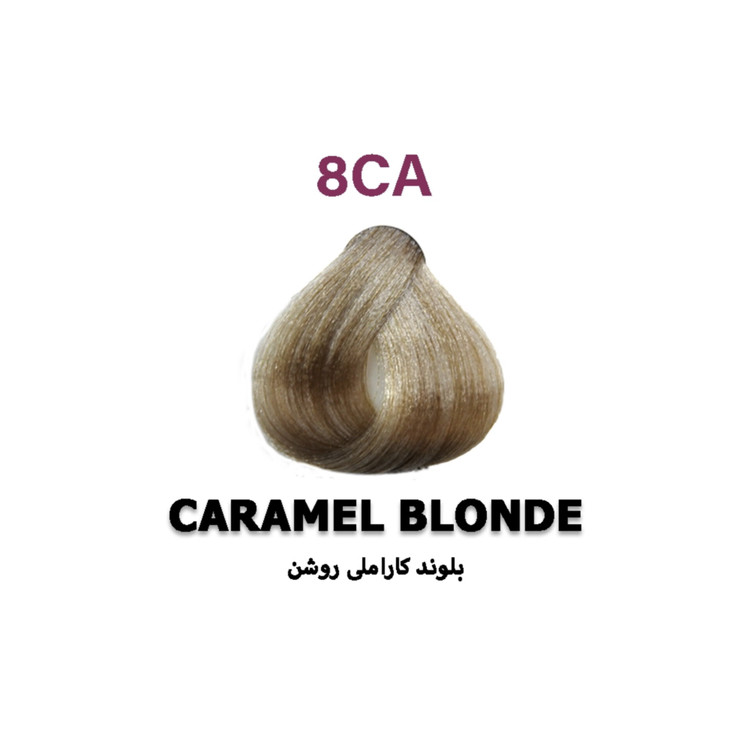 رنگ موی پی هو مدل Caramel شماره 8CA رنگ بلوند کاراملی روشن