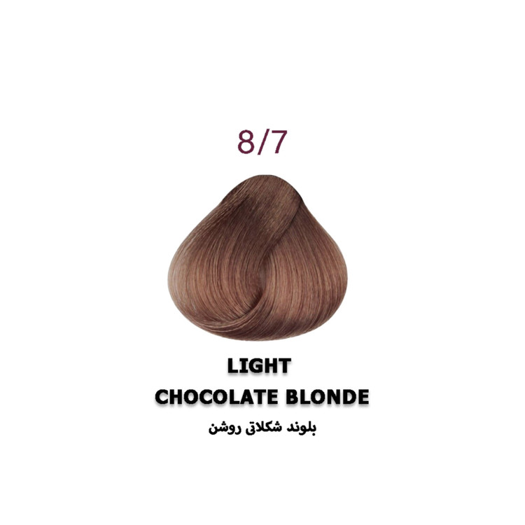 رنگ موی پی هو مدل Chocolate شماره 8.7 رنگ بلوند شکلاتی روشن